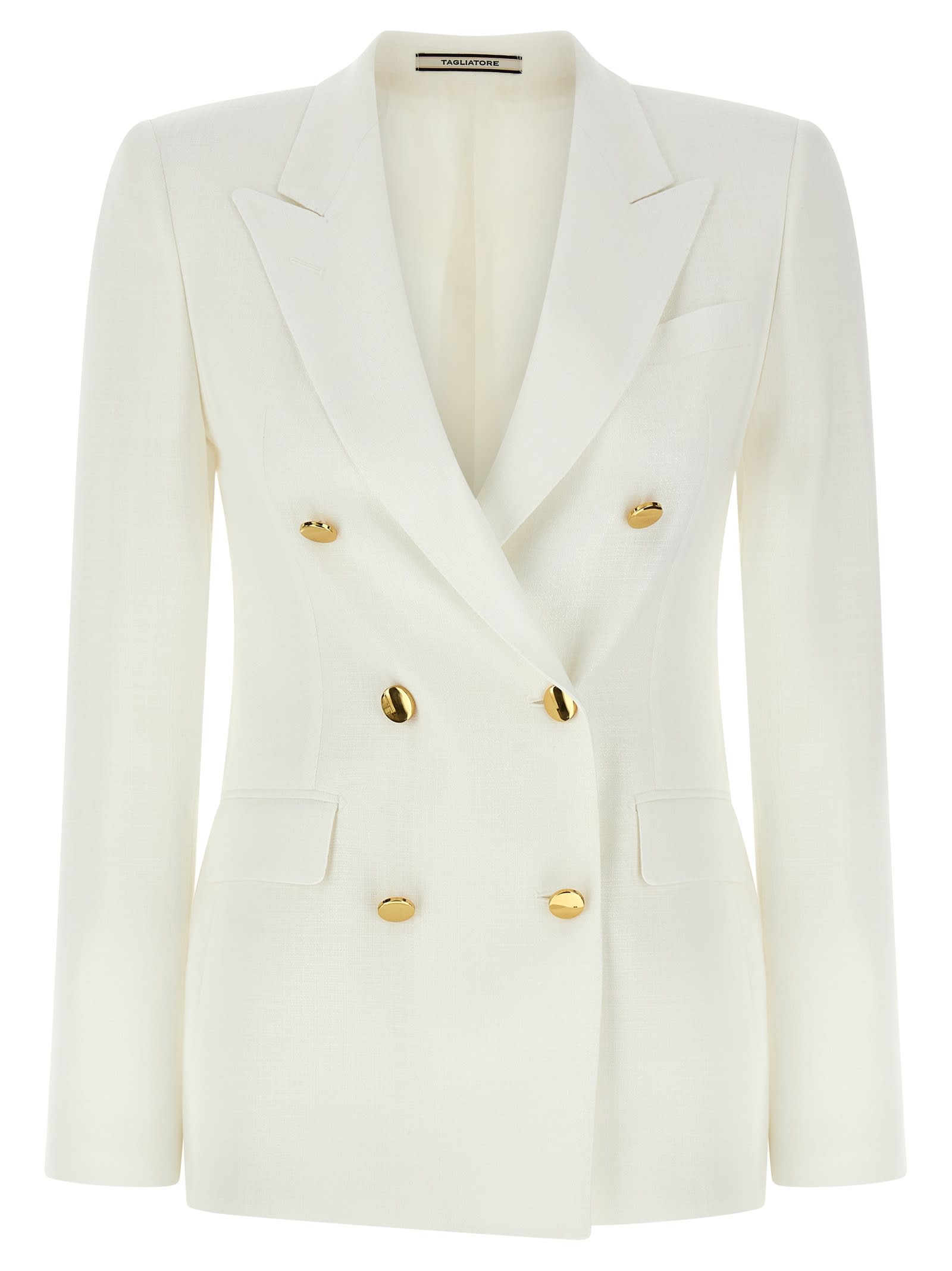 Tagliatore J-darlene Double-breasted Blazer In White