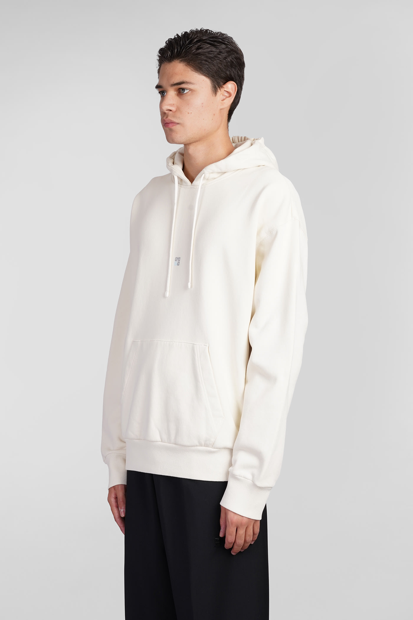 Shop Givenchy Sweatshirt In Beige Cotton