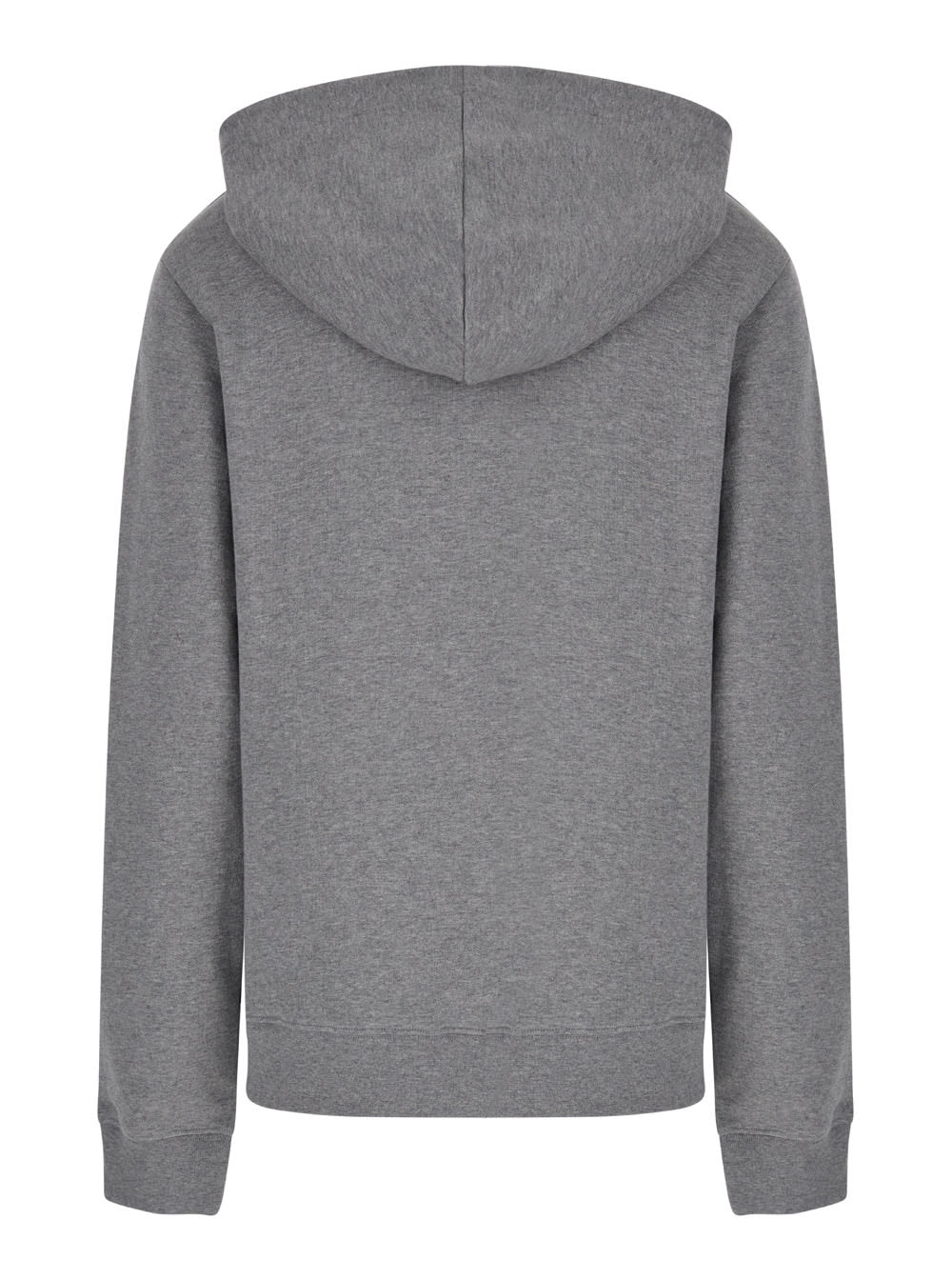 Shop Apc Grey Hoodie With Tonal Logo Embroidery In Jersey Woman