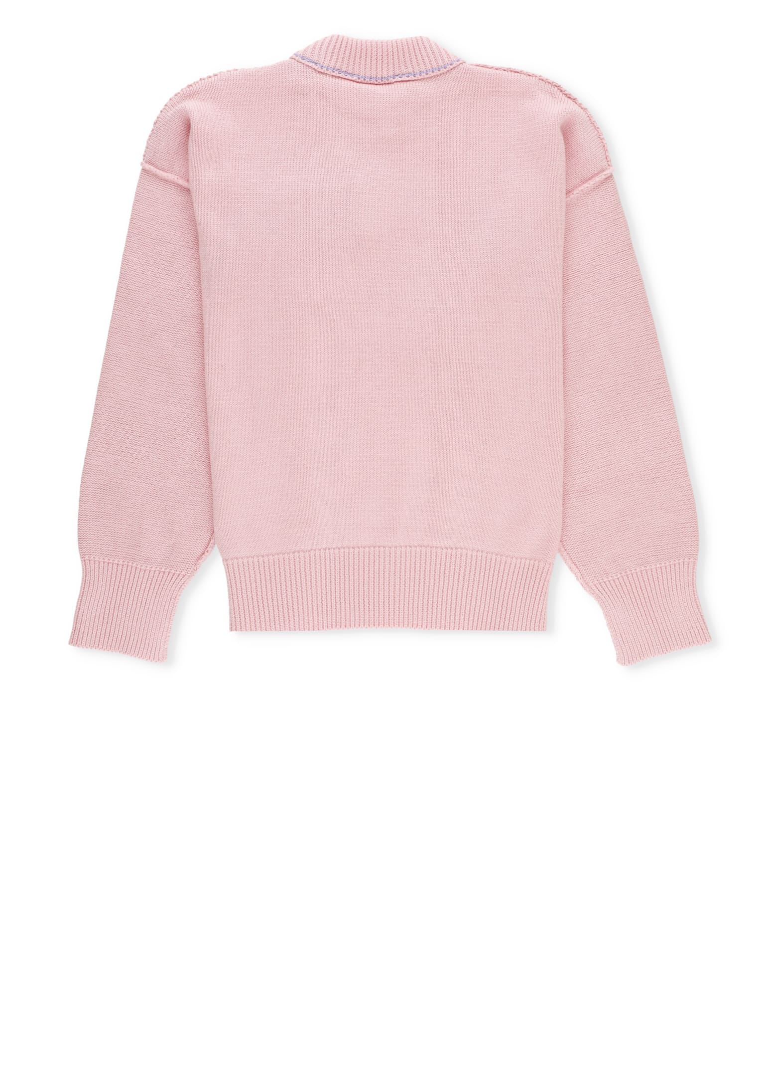 Shop Palm Angels Jumper With Logo In Pink