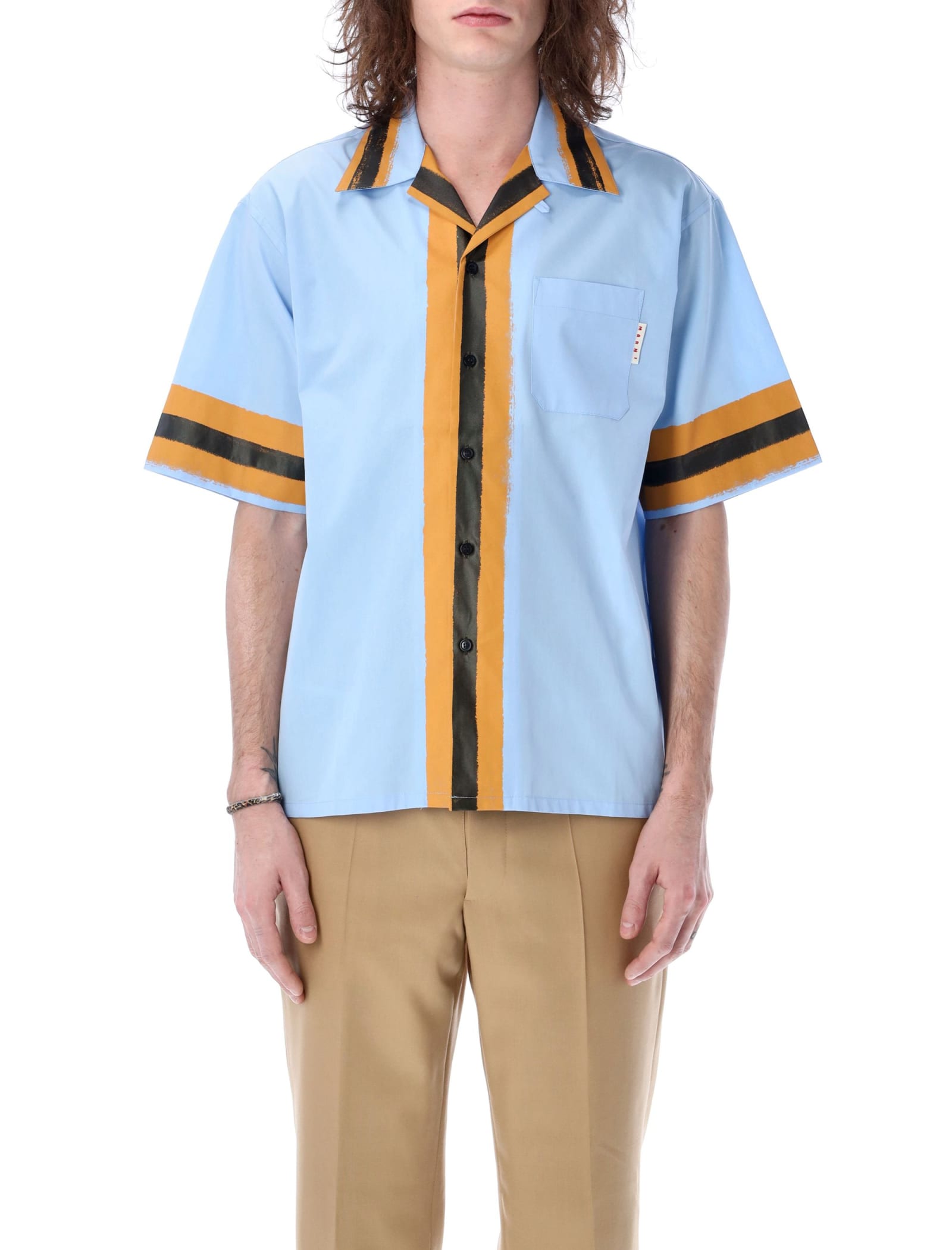 Marni Nostalgia Stripe Bowling Shirt