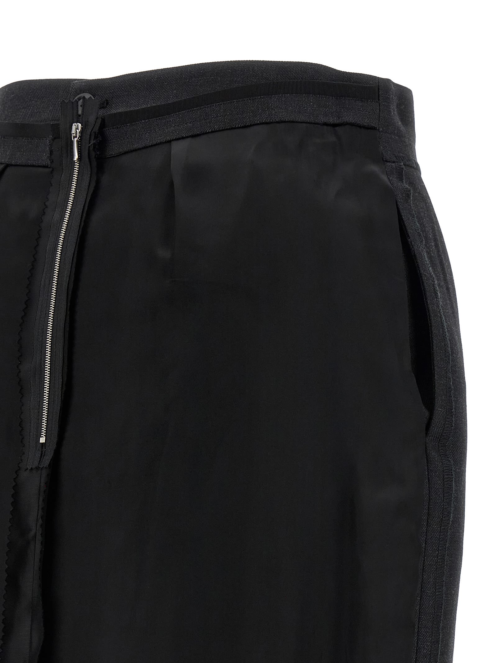 Maison Margiela Inside-up Skirt Skirts Multicolor In Black