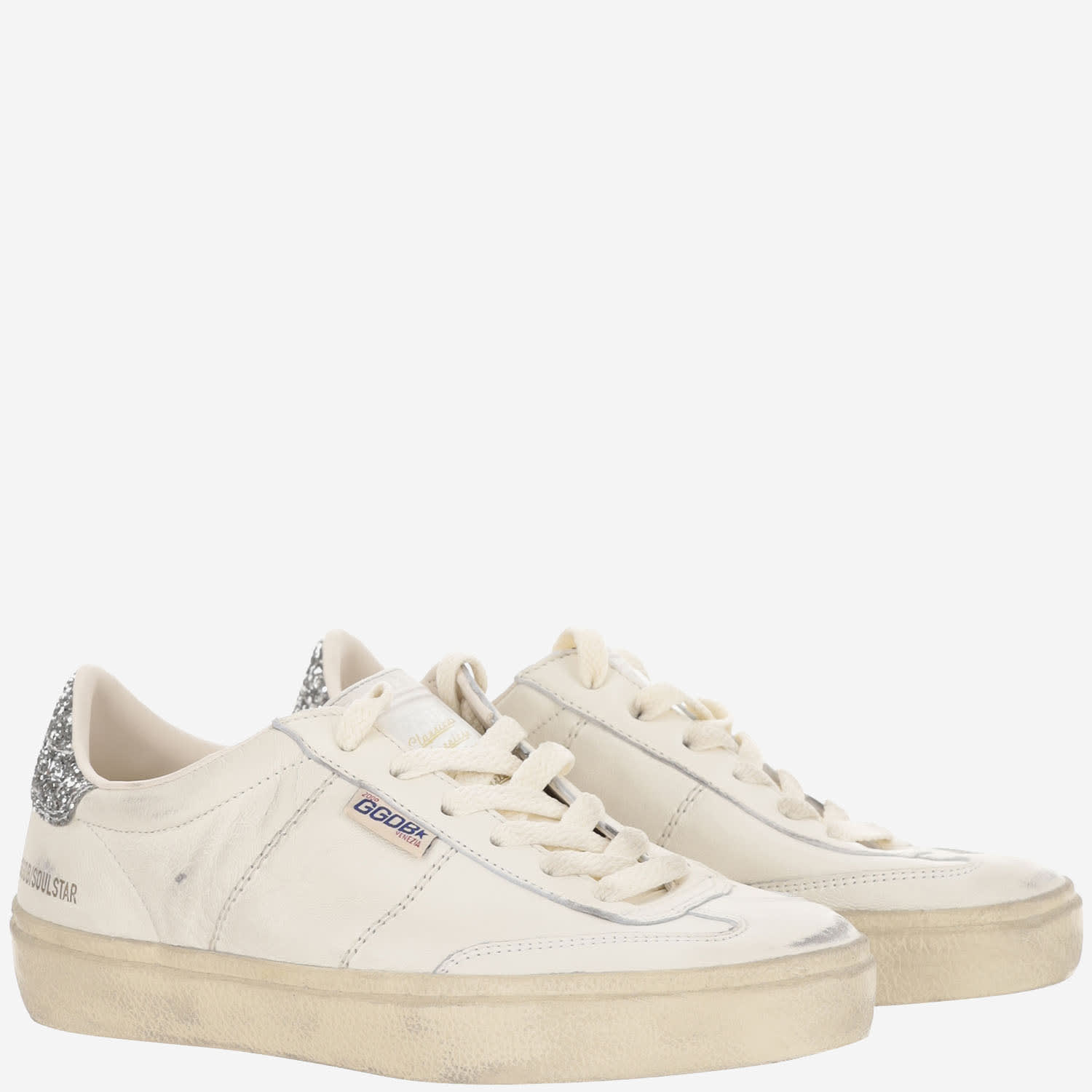 Shop Golden Goose Soul-star Sneakers In White