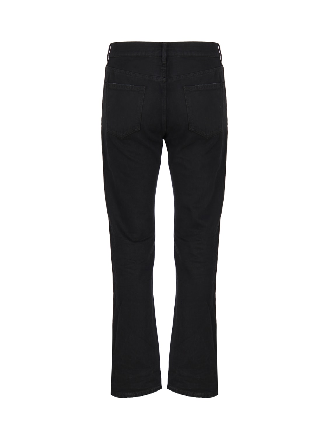 Shop Saint Laurent Five Pocket Jeans In Carbon