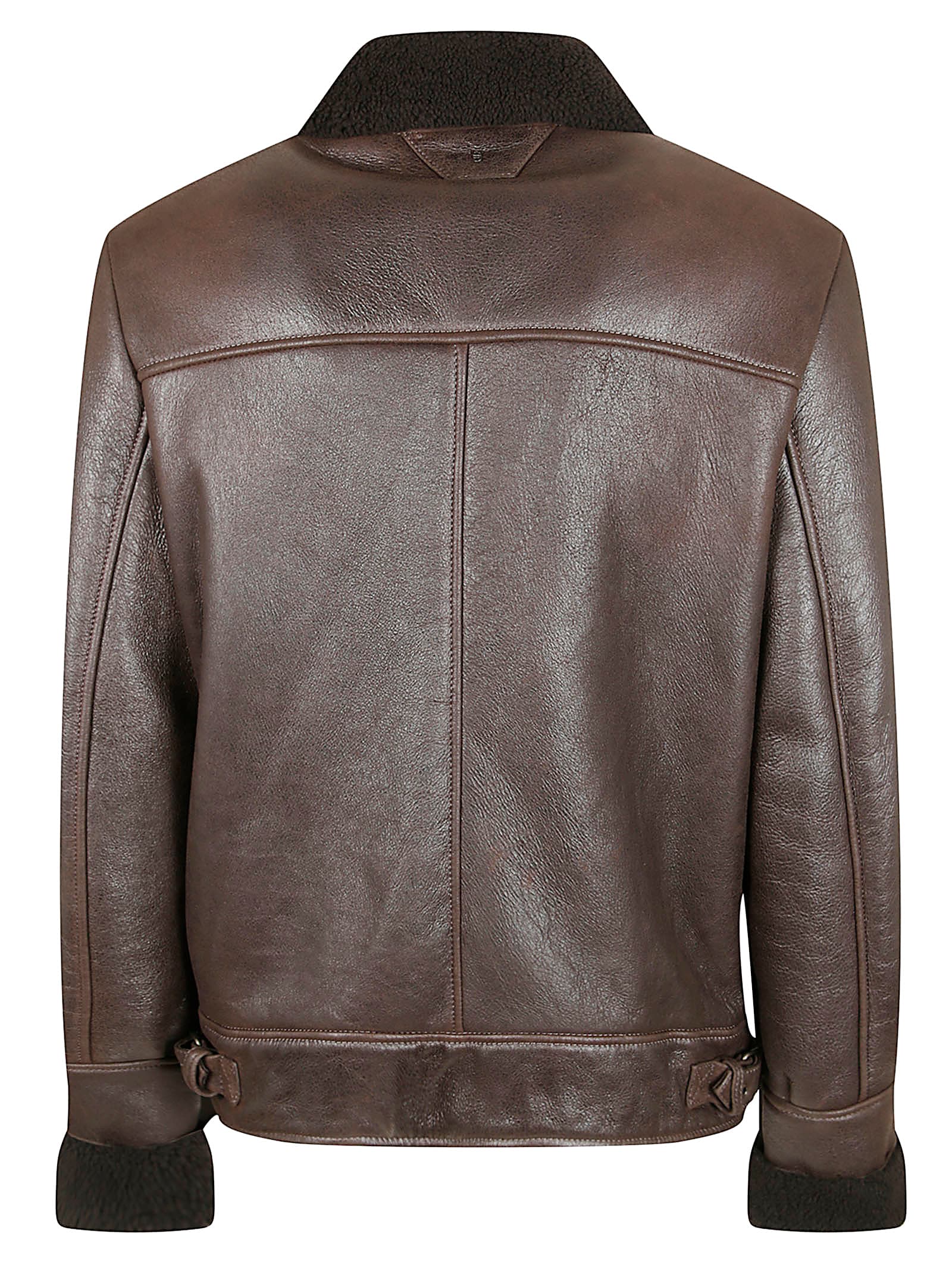 Salvatore Santoro Dark Brown Leather Jacket In Brown
