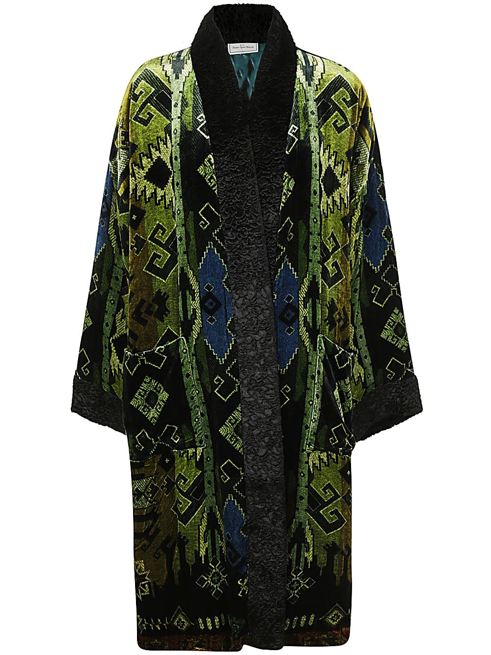 Shop Pierre-louis Mascia Kanada Kimono In Multi