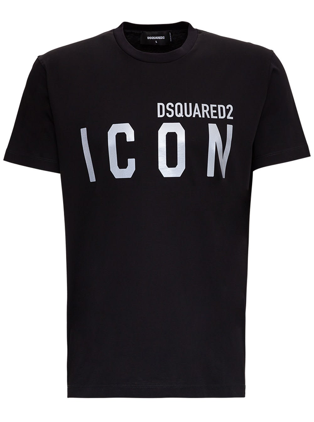 Dsquared2 Cotton T-shirt With Laminated Logo Print
