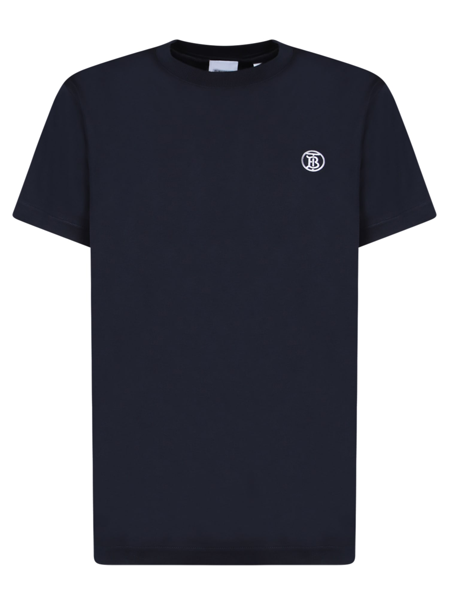 Shop Burberry Parker Tb Blue T-shirt