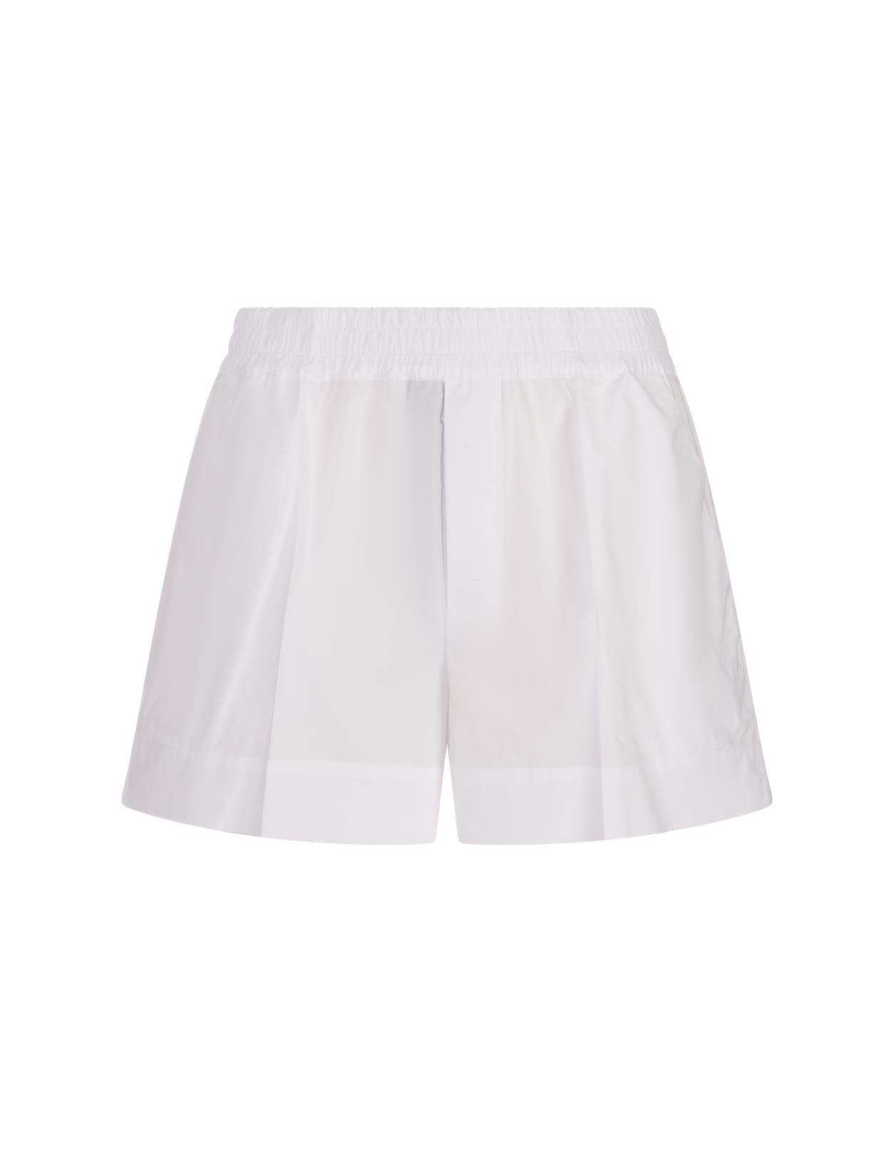 Shop P.a.r.o.s.h Canyox Shorts In White Cotton In Bianco