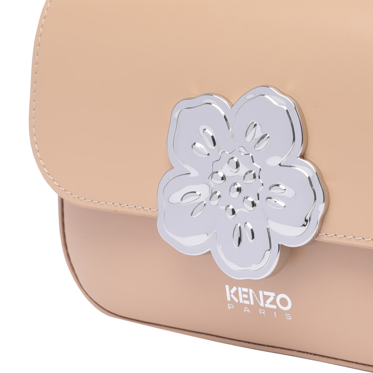 Shop Kenzo Boke Shoulder Bag In Beige