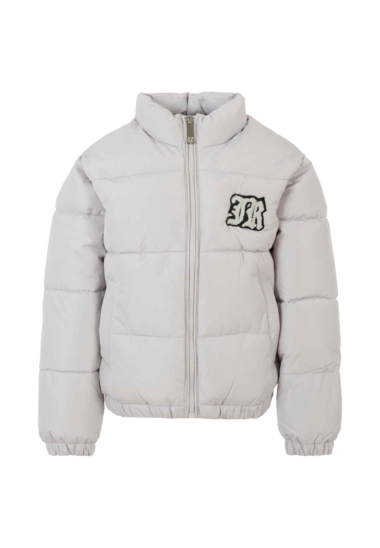 Richmond Kids' Grey Down Jacket For Boy With Logo In Gray