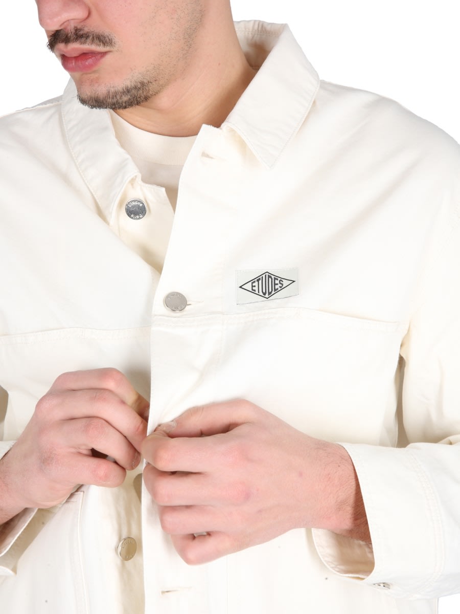 Etudes Studio Études Cotton Shirt Jacket In White