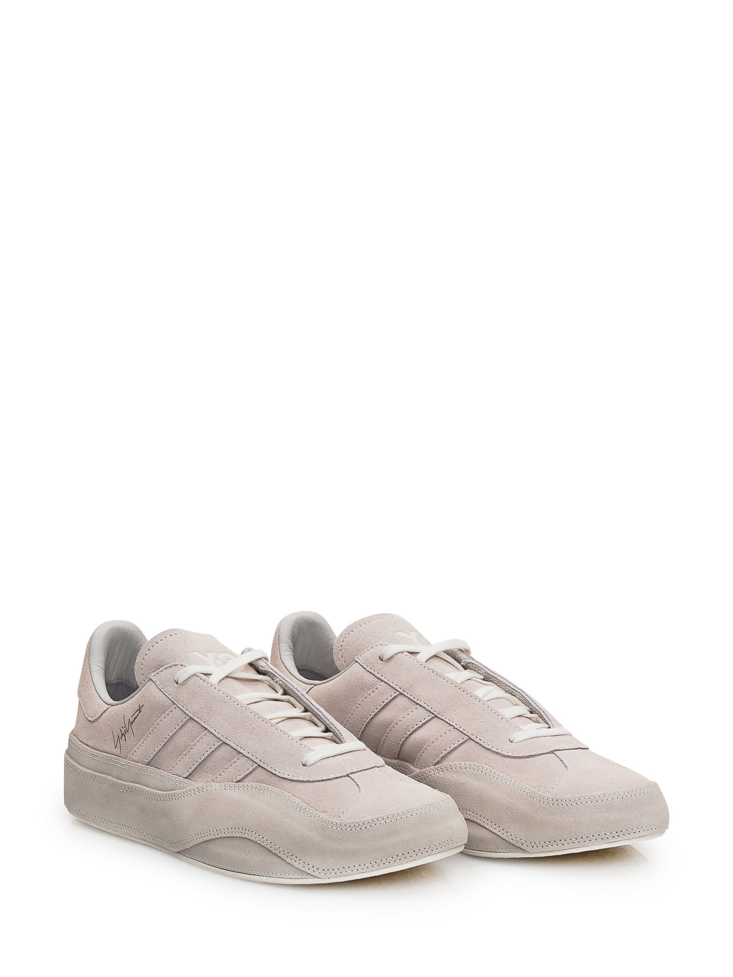 Shop Y-3 Sneaker  Gazelle In Owhite/owhite/owhite