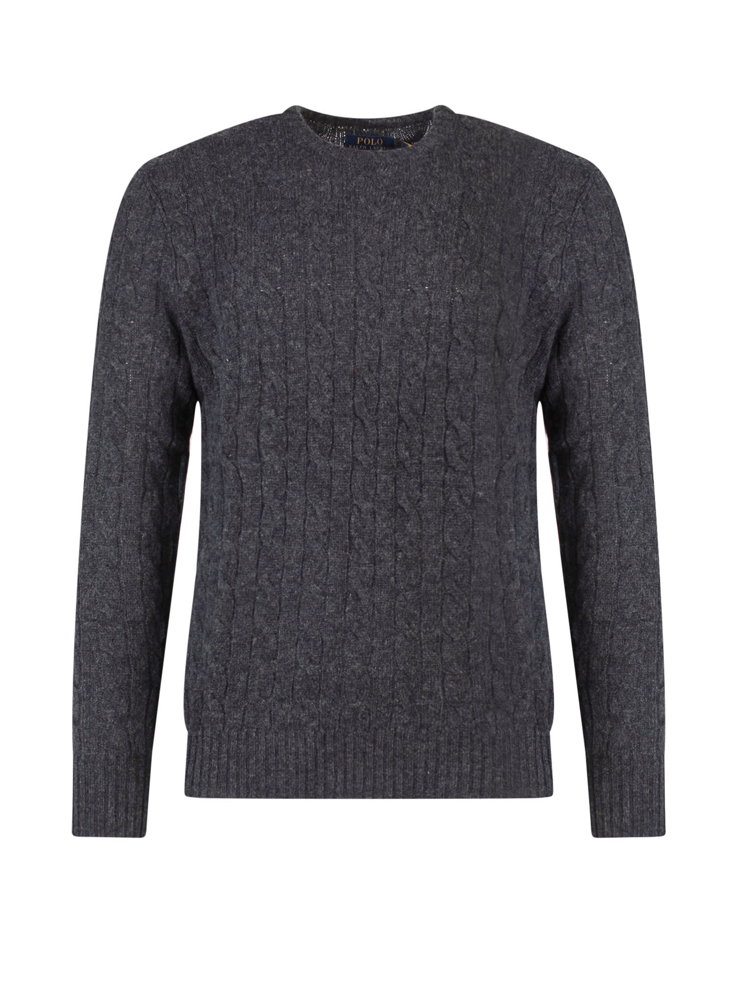 Shop Polo Ralph Lauren Sweater In Dark Granite Hthr