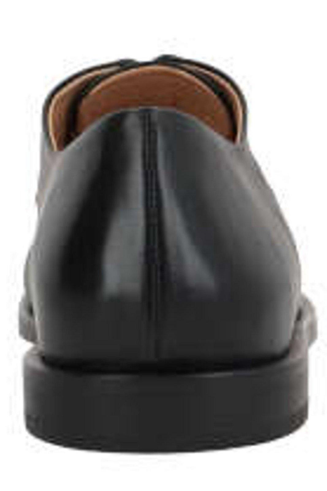Shop Marsèll Almond Toe Mentone Derby Shoes In Black