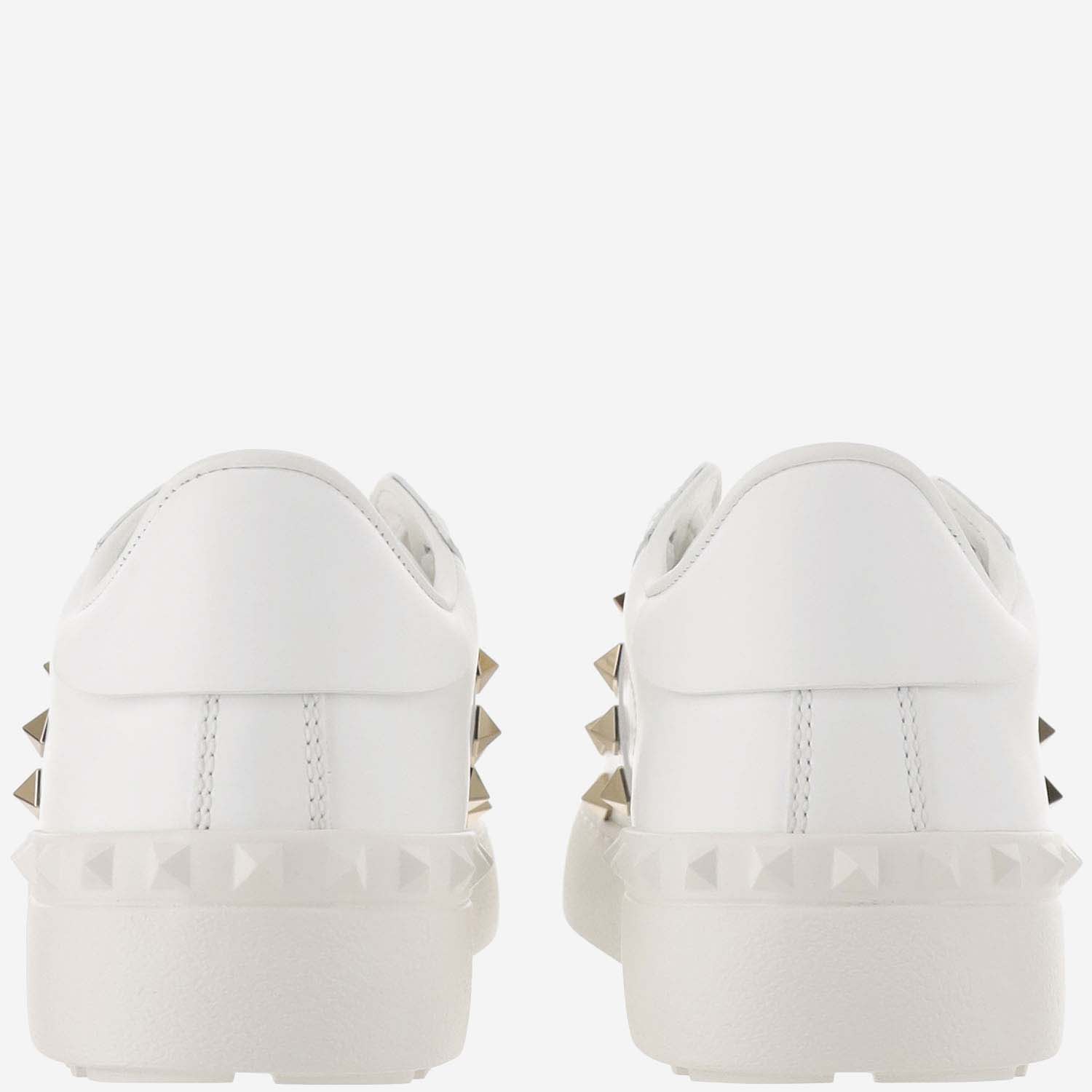 Shop Valentino Rockstud Untitled Sneaker In White