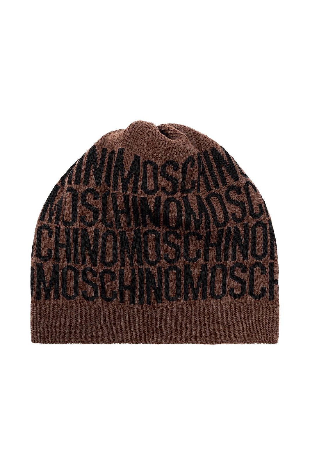 Logo Intarsia Knitted Beanie