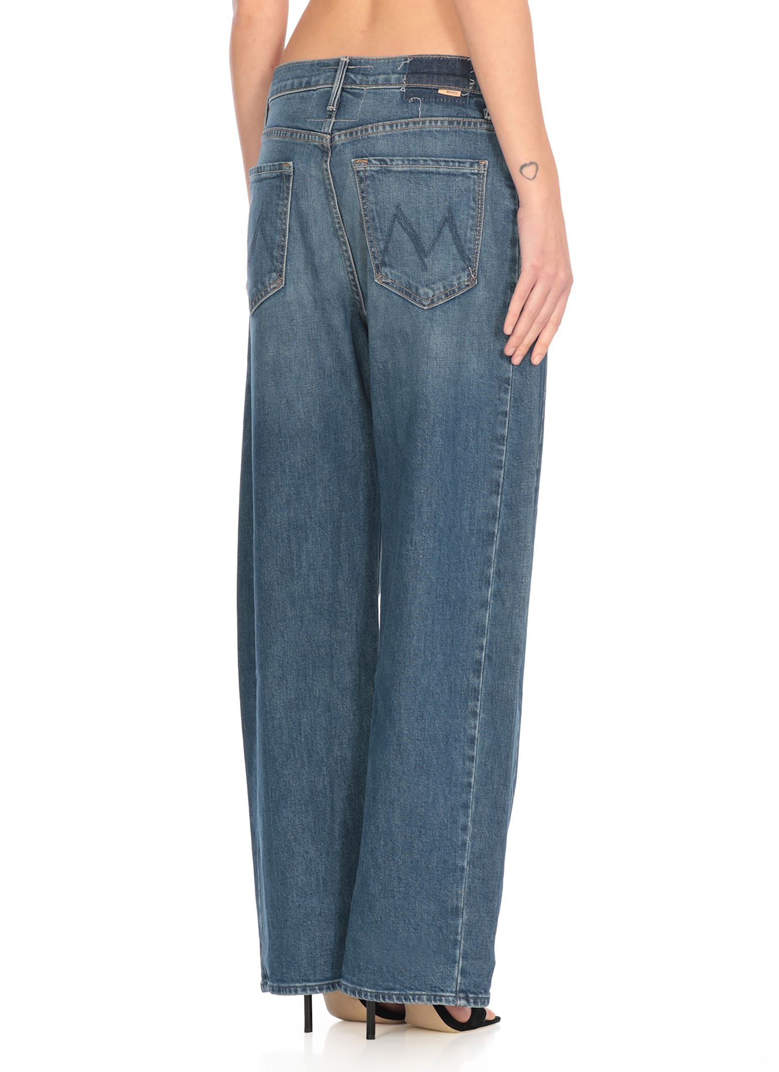 Mother Wide-leg Trousers Faded Wash