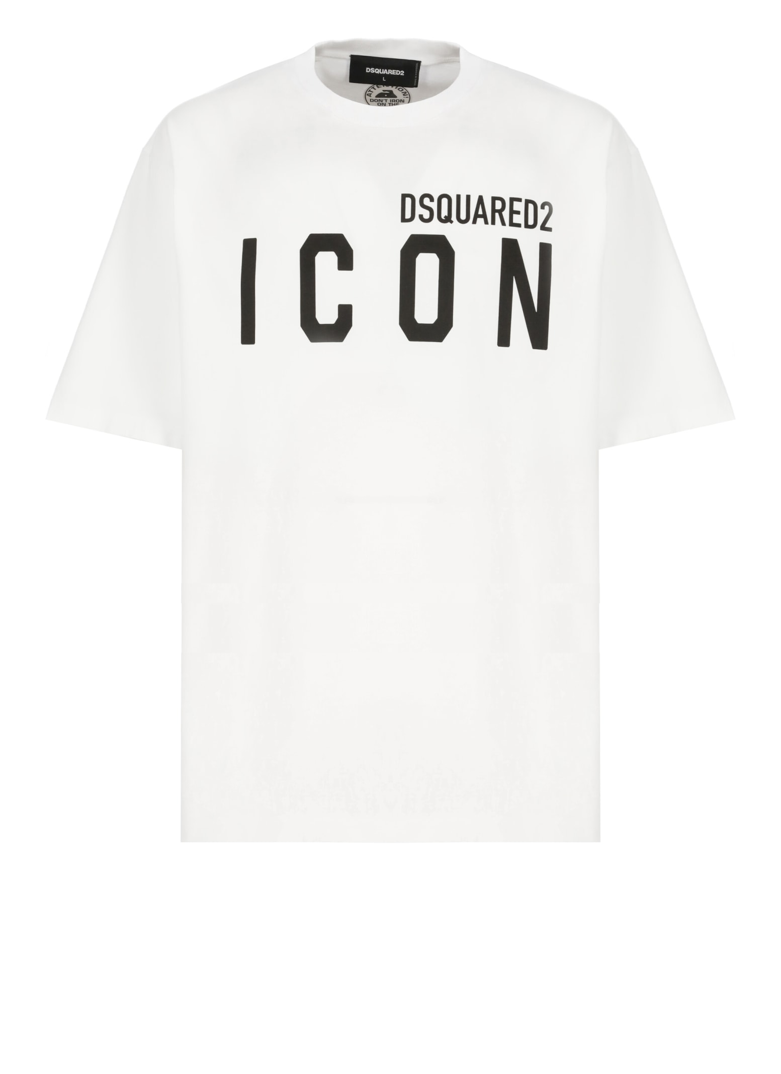 Shop Dsquared2 Be Icon Loosel Fit Tee T-shirt In White