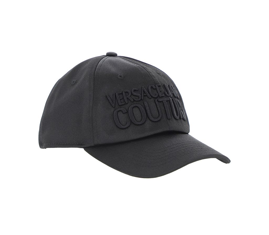 Versace Jeans Couture Hat Baseball Cap With Central Sewing Lame Satin