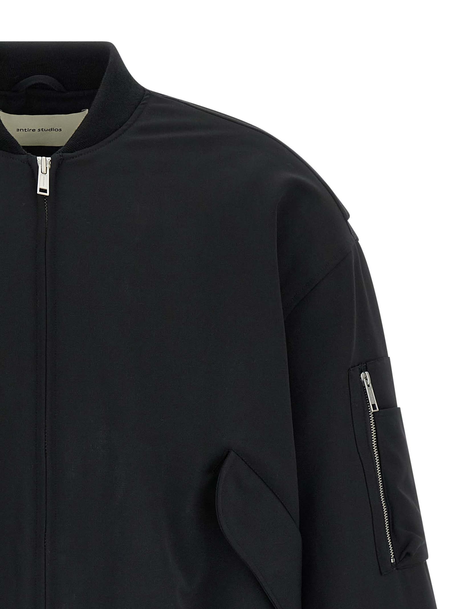Entire Studios Broad Puffer Jackets Black In Blue