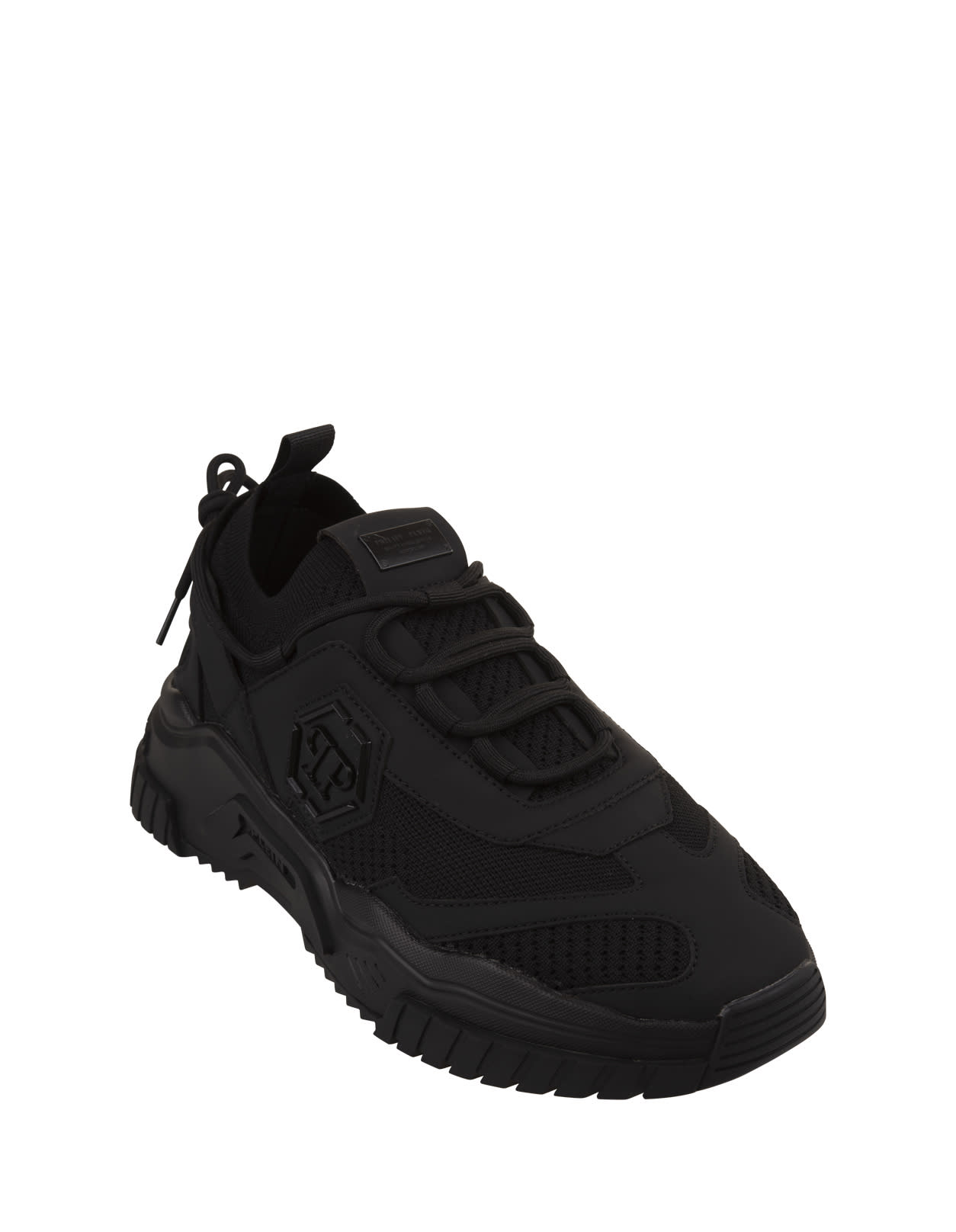 Shop Philipp Plein Black Predator Sneakers