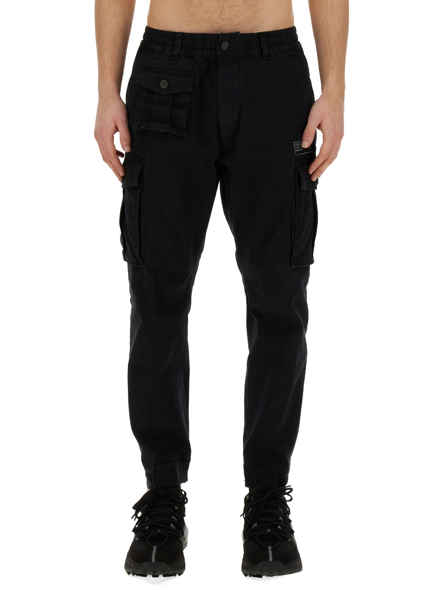 Shop Dsquared2 Cargo Pants In Black