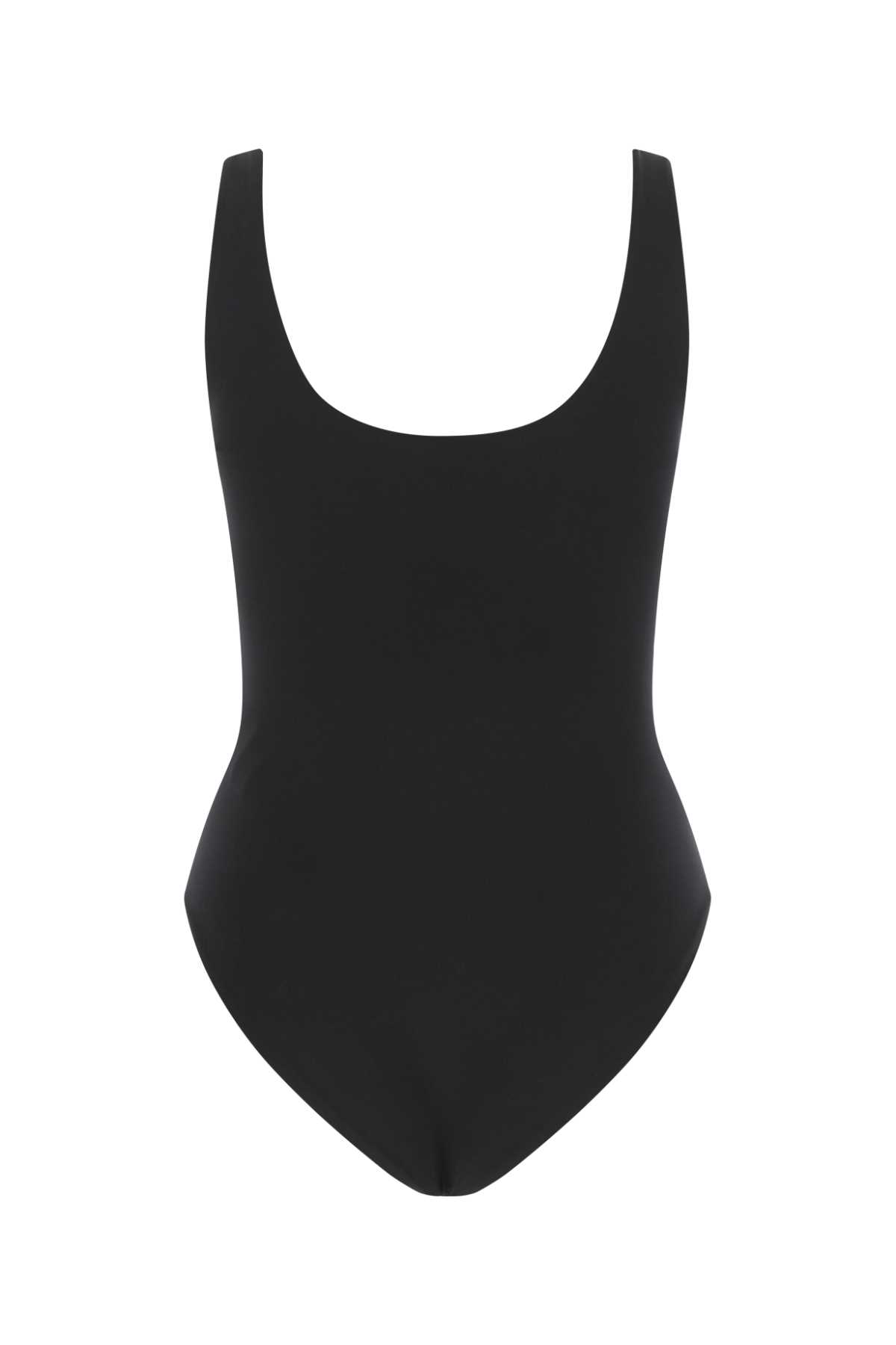 Shop Saint Laurent Black Stretch Nylon Swimsuit In 1000