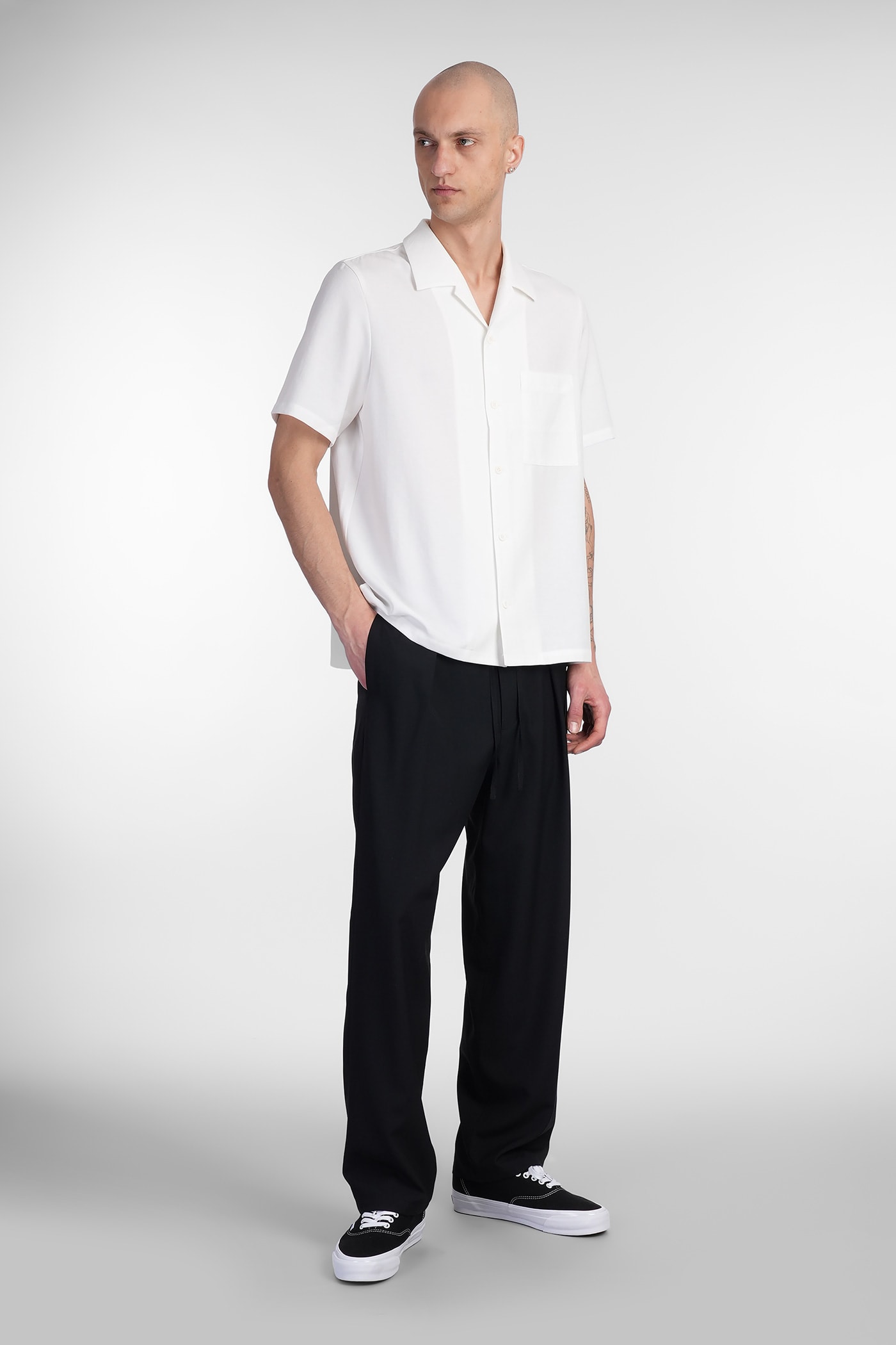 Attachment Pants In Black Polyamide Polyester In Black