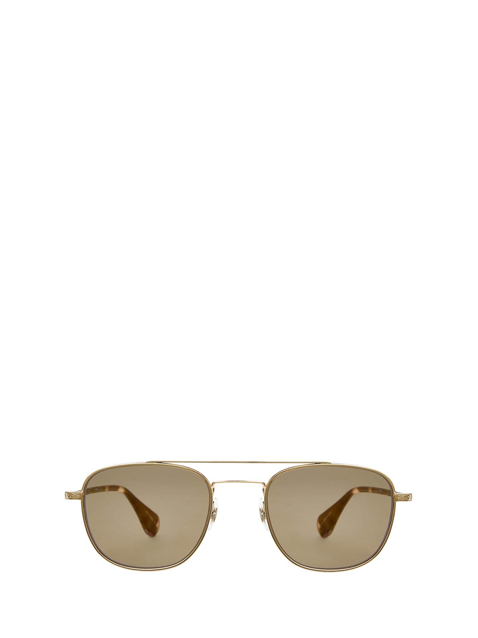 Garrett Leight Clubhouse Ii Sun Gold-ember Tortoise Sunglasses In Gold/brown Solid