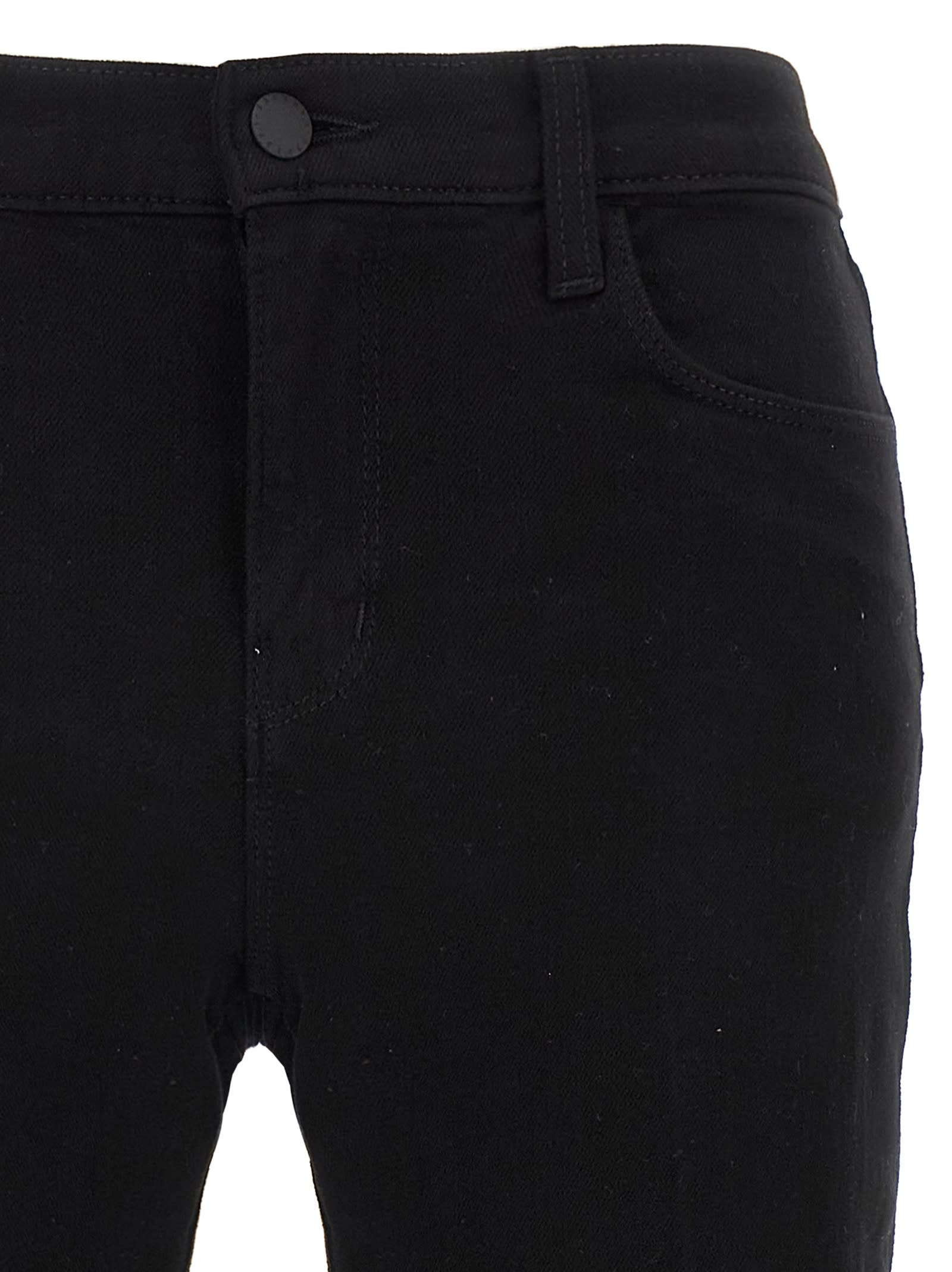 L Agence Sada Frayed Cropped High-rise Slim-leg Jeans