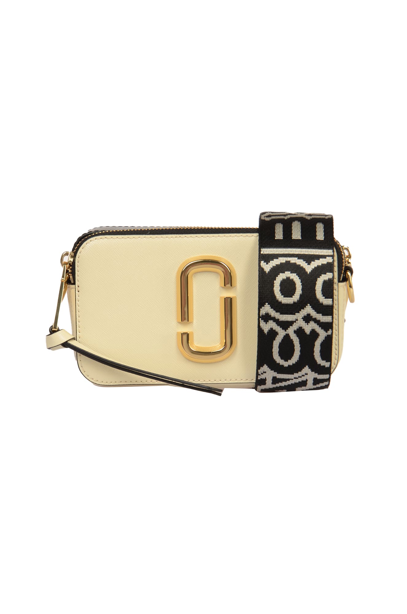 Shop Marc Jacobs The Snapshot Shoulder Bag In White/multicolor