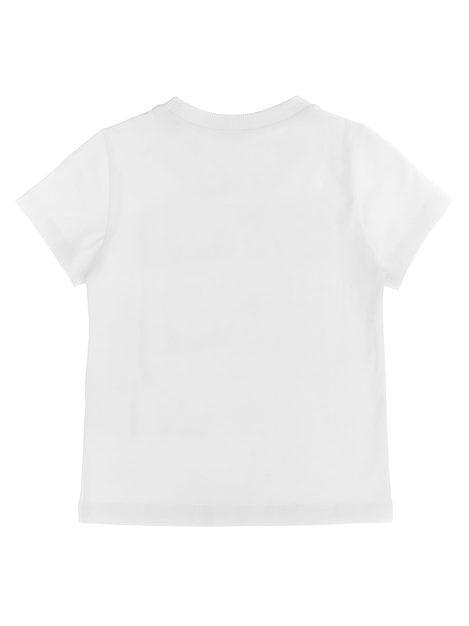 Moschino Kids Logo Print T-shirt In White