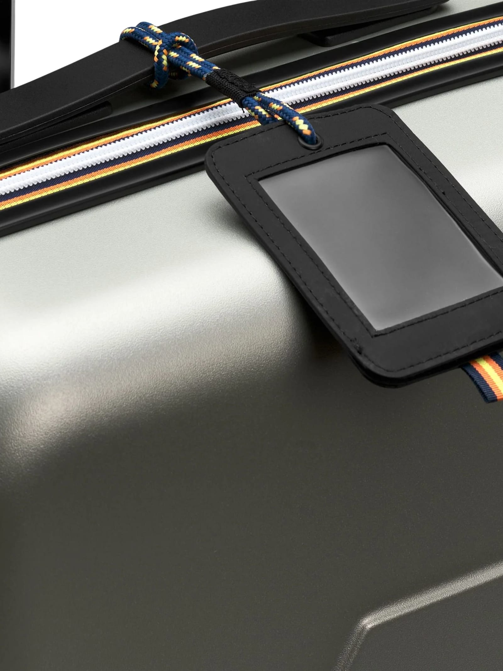 K-way Eudoxie Striped Suitcase In Gray