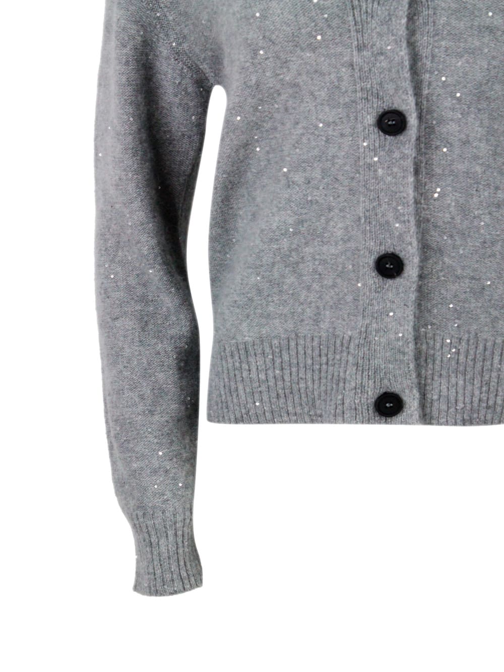Fabiana Filippi Wool Blend Crewneck In Gray