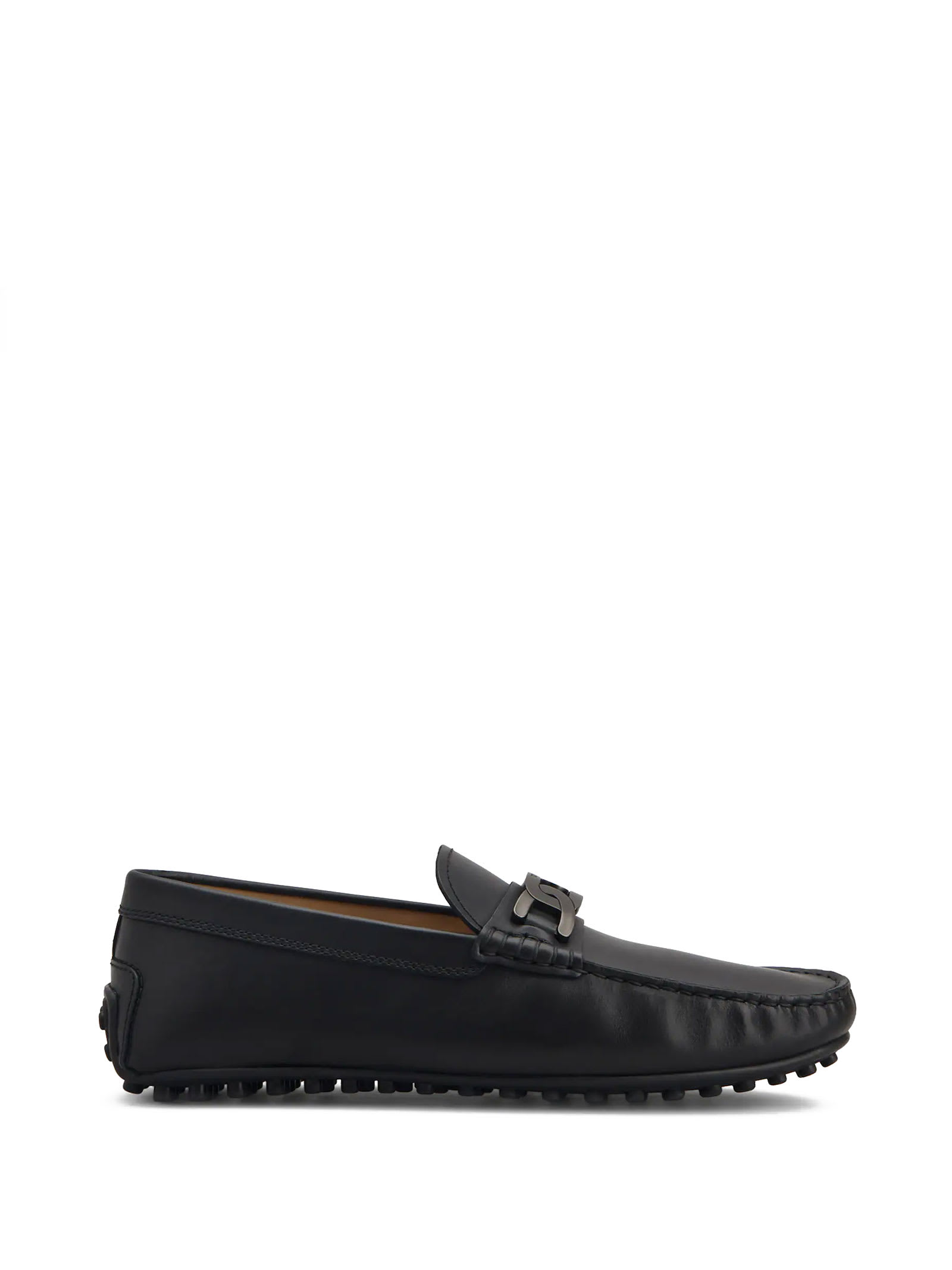 Tod's City Gommino Leather Loafer In Nero