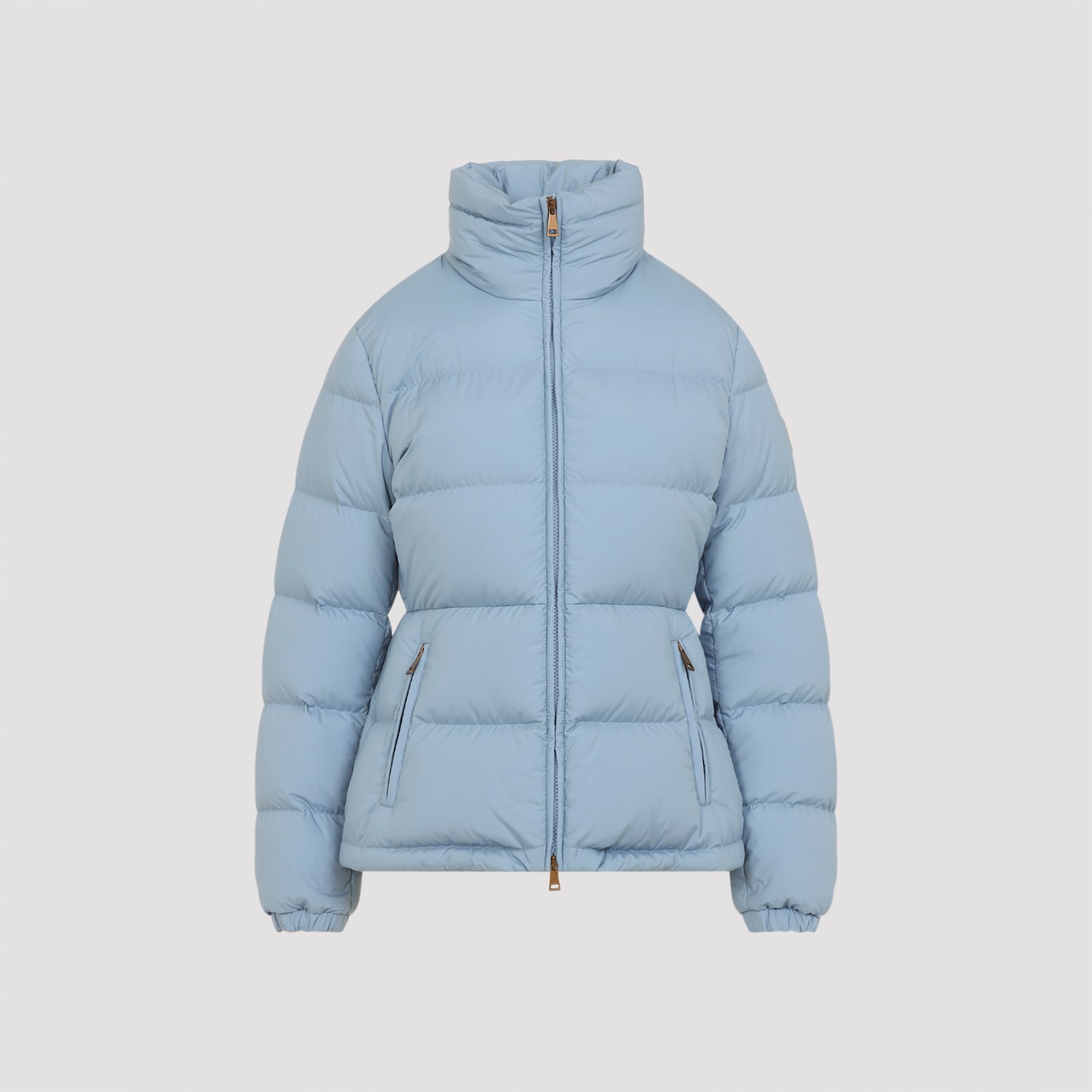 Moncler Dourbe Short Down Jacket In Blue