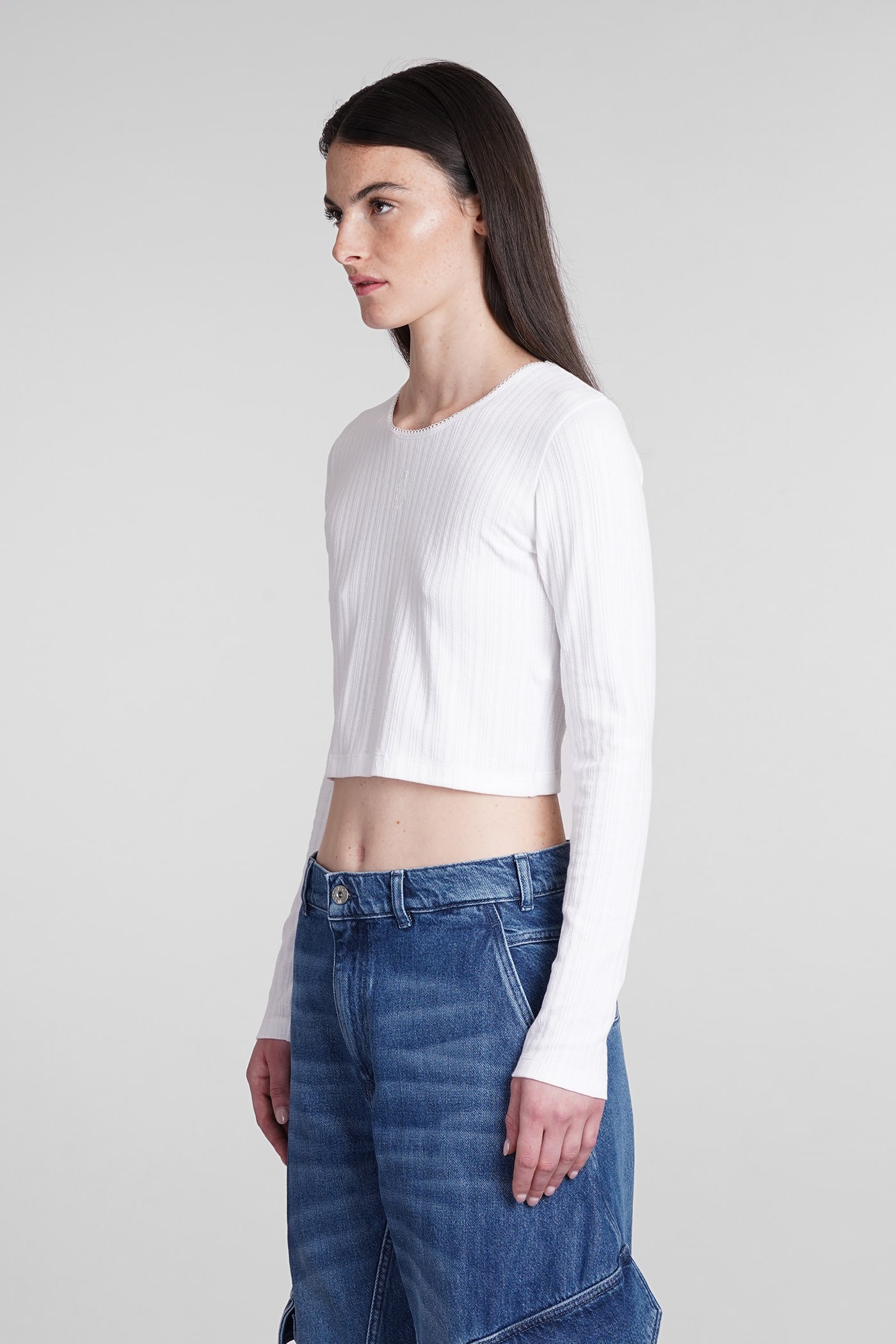 Shop Jw Anderson T-shirt In White Cotton