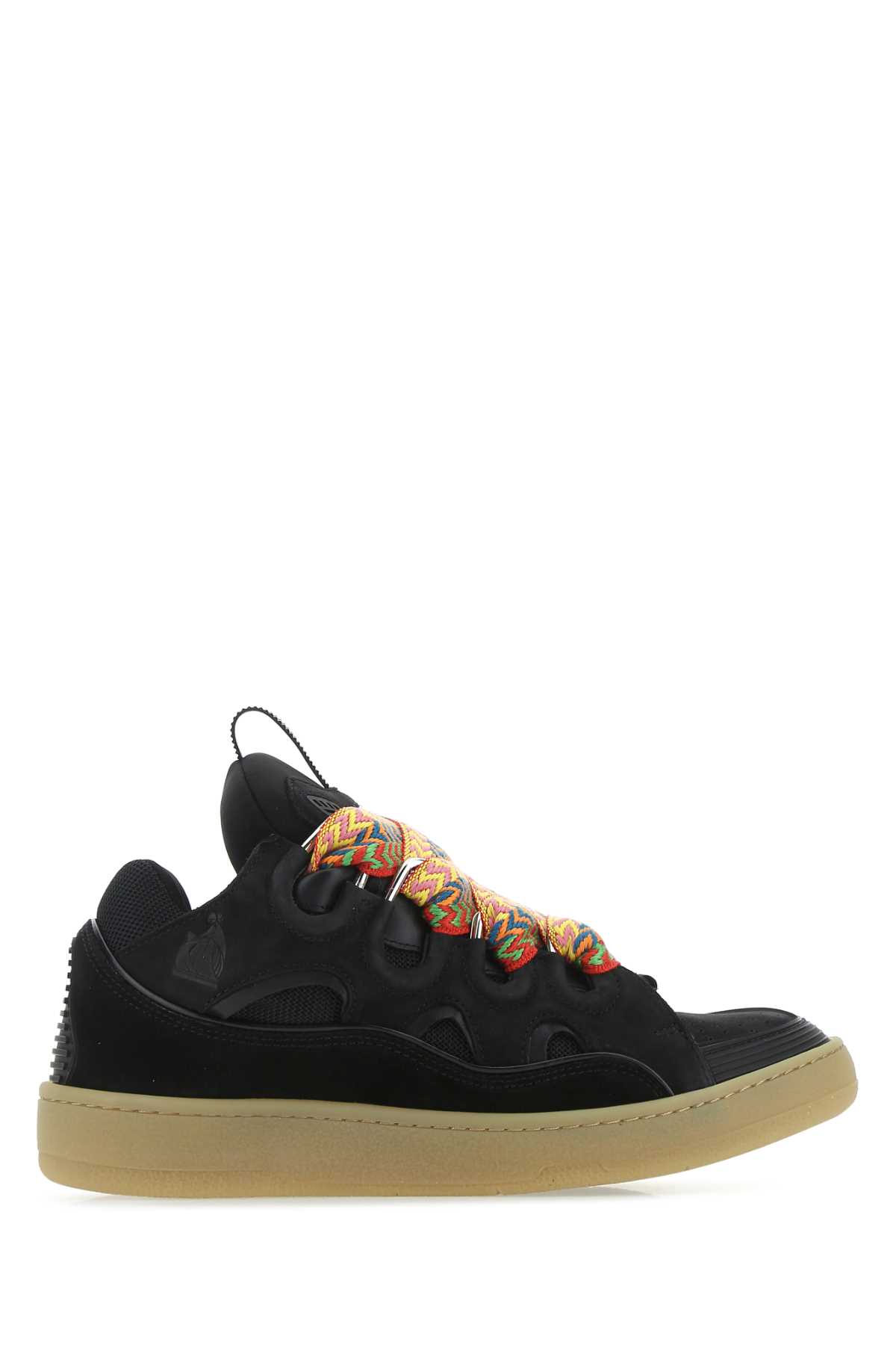 Shop Lanvin Black Curb Sneakers