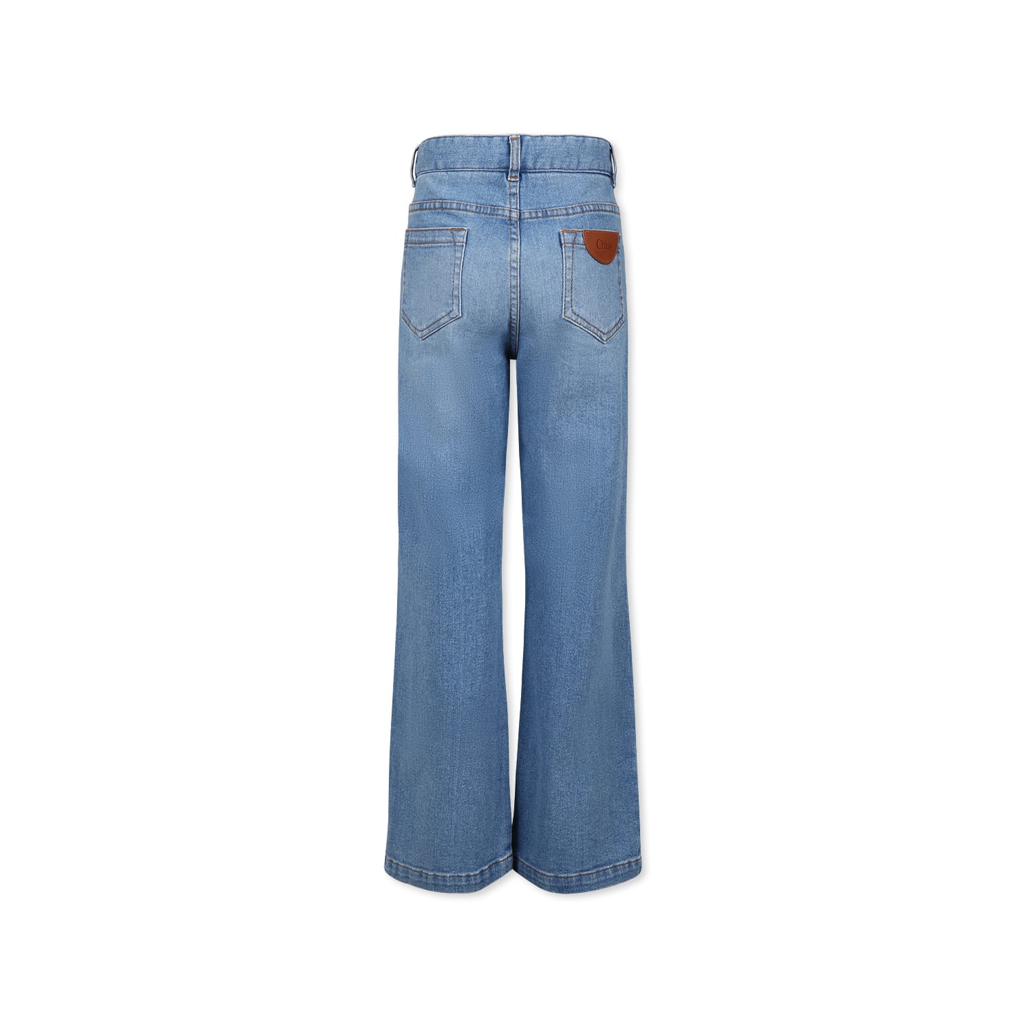 Chloé Belt-loop Jeans In Denim
