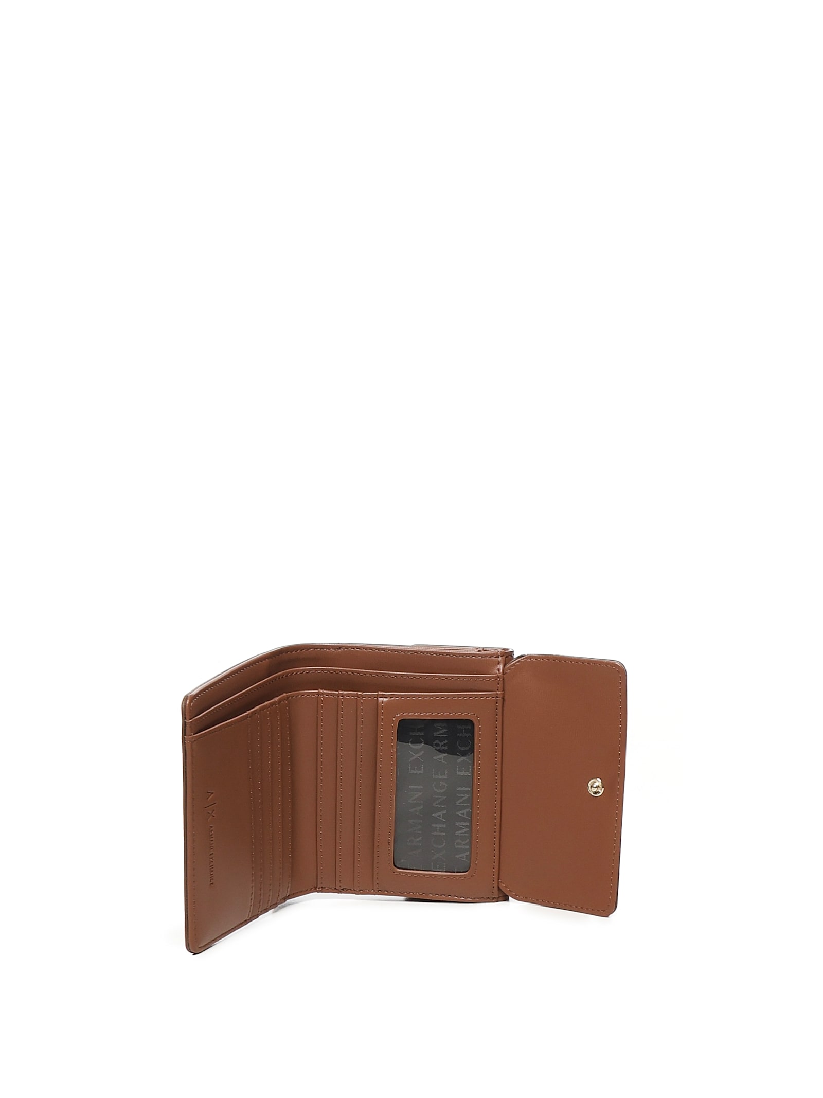 Armani Exchange Wallet With Padlock In Brown