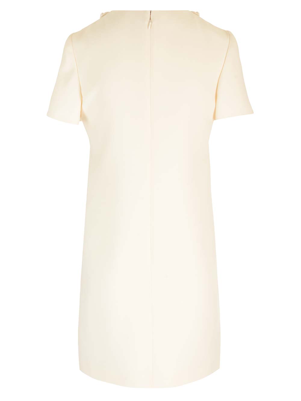 Shop Valentino Hibiscus Embroidery Mini Dress In White