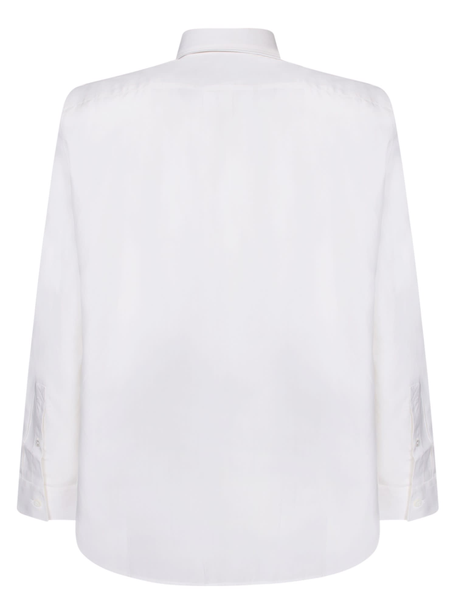 Burberry White Nylon Shirt In Brown