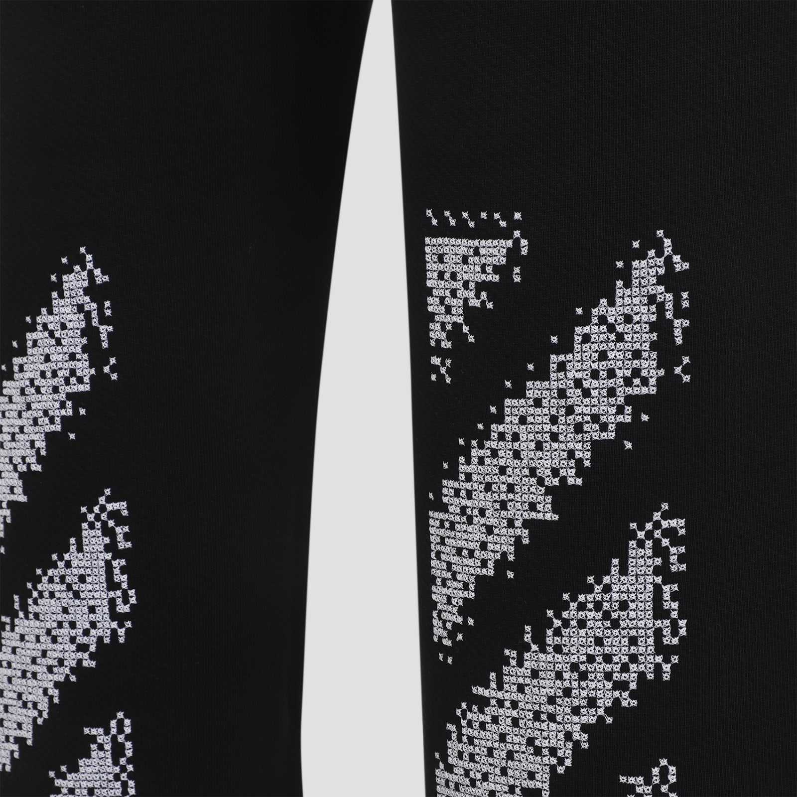 Shop Off-white Pixel Diag Sweatpants In Black /white