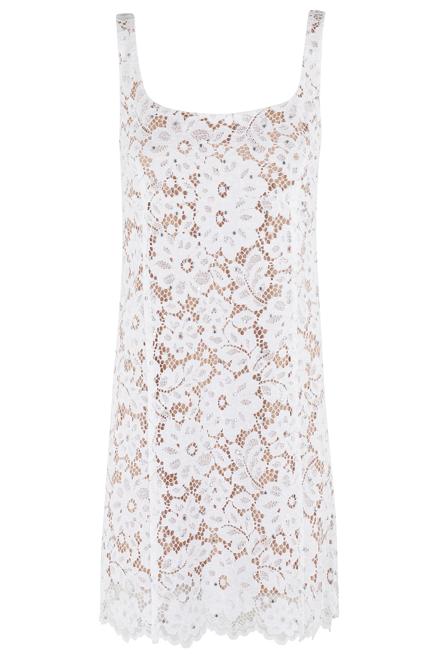 MICHAEL Michael Kors Studded Corded Floral Lace Mini Dress