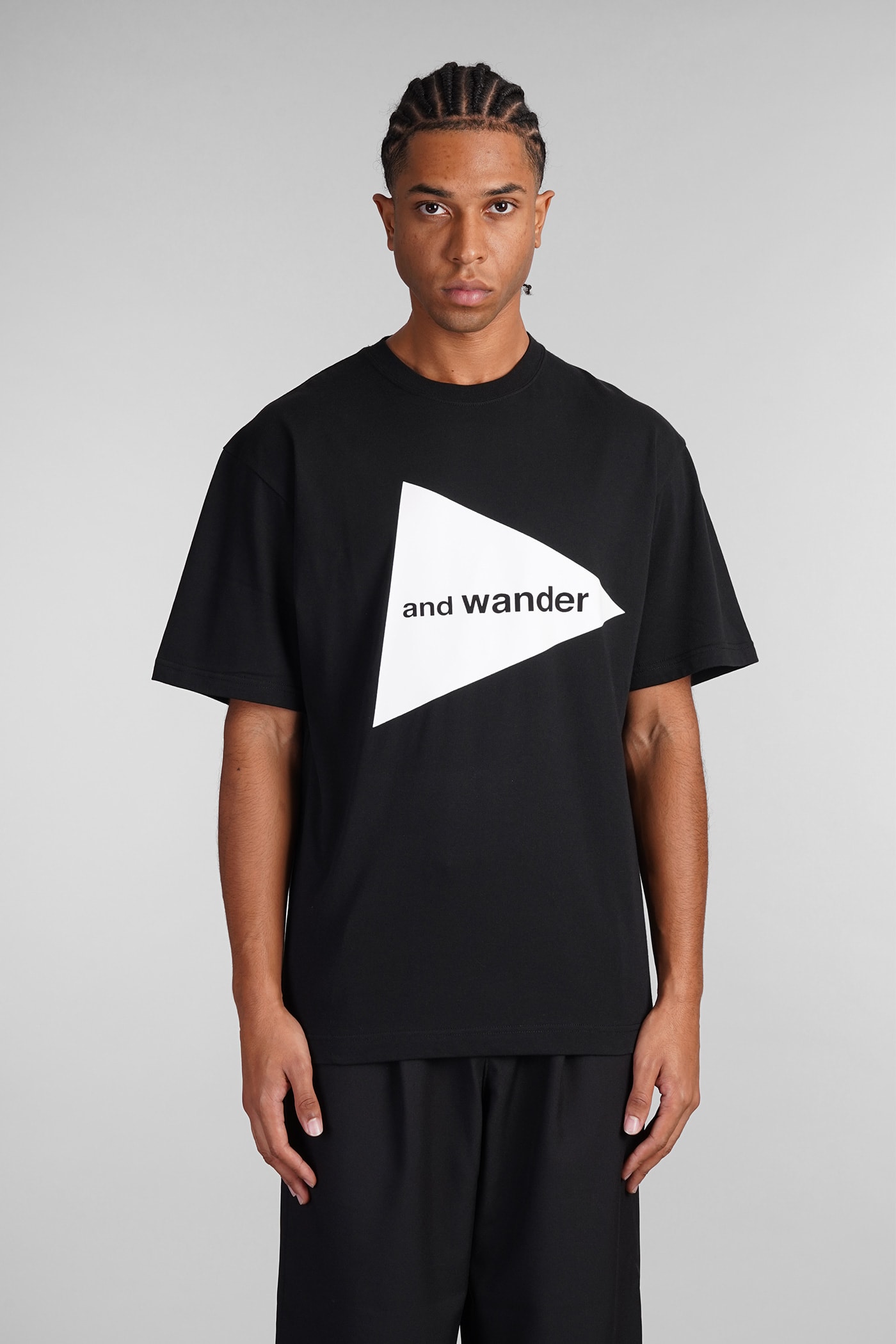 T-shirt In Black Cotton