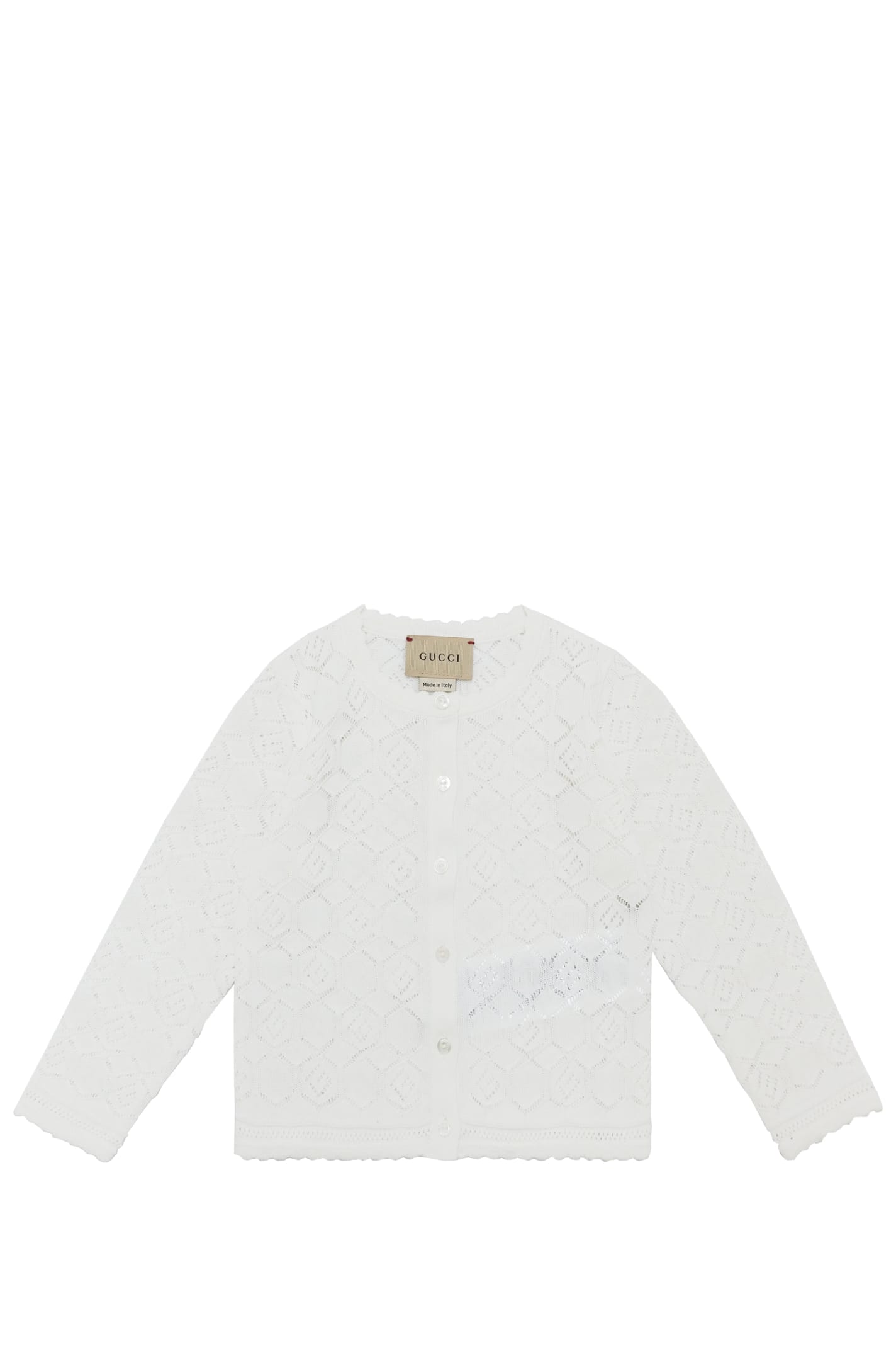 Gucci Kids' Embroidered Sweater In White