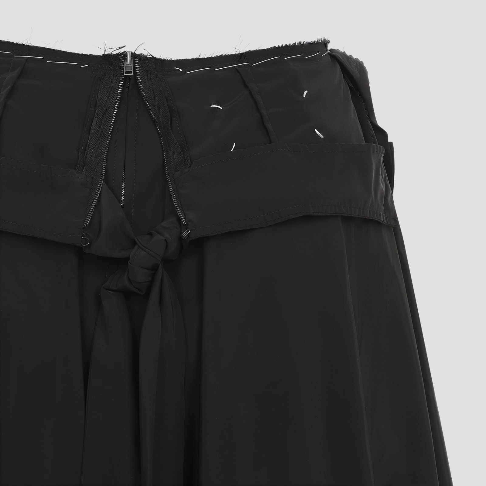 Shop Maison Margiela Midi Skirt In Black