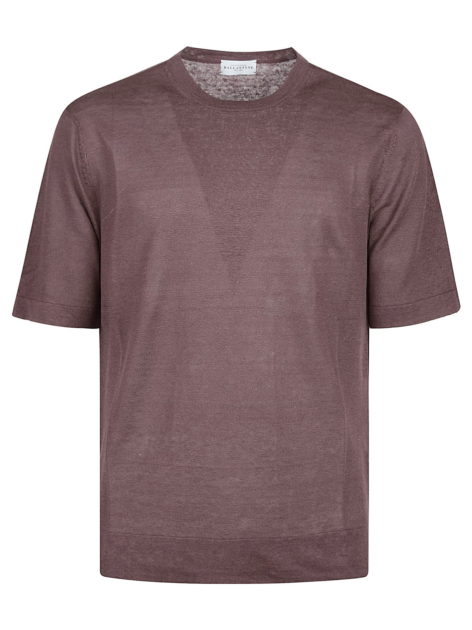 Ballantyne Plain Stitch T-shirt In Fondant