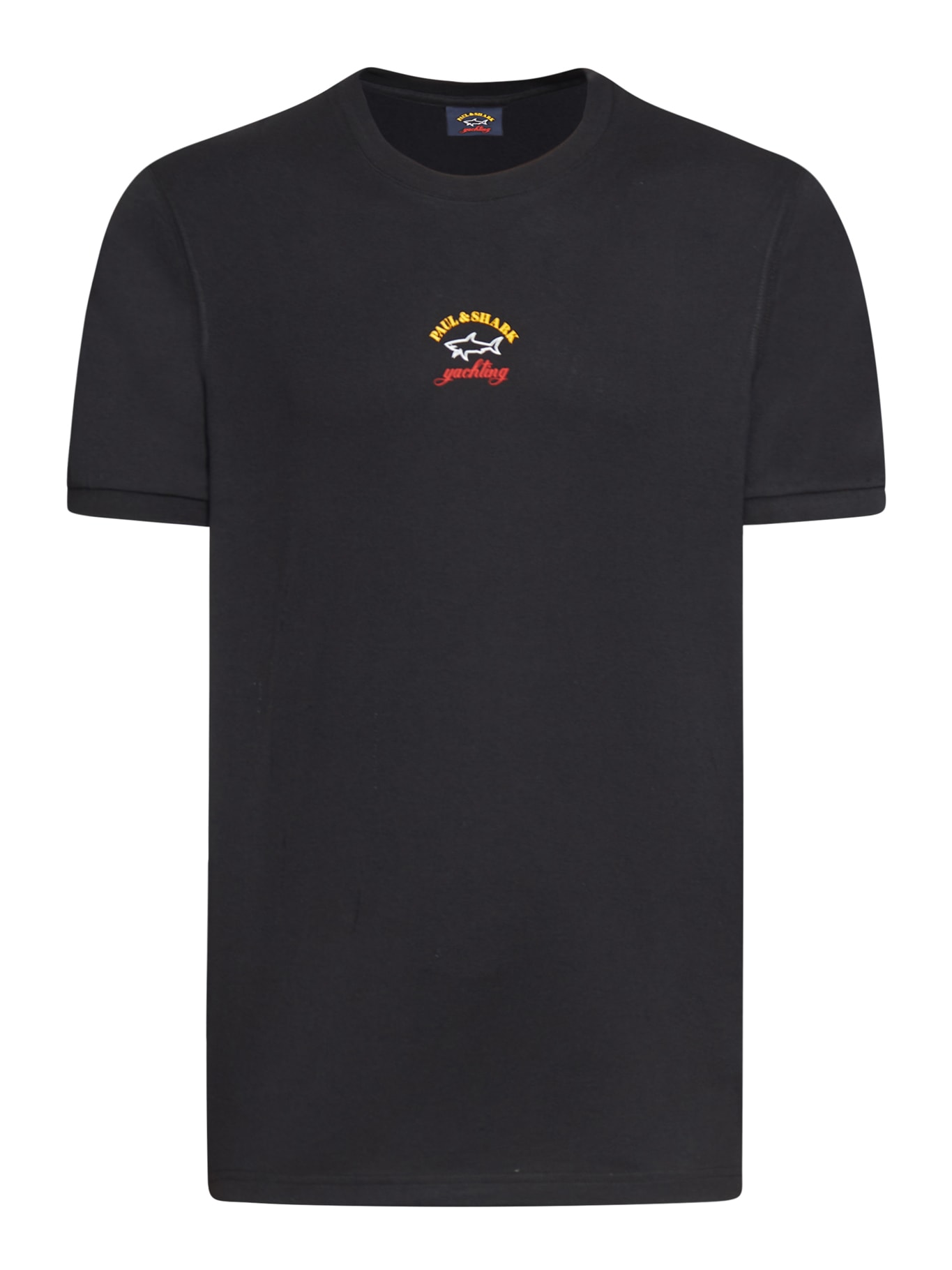 Paul&amp;shark T-shirt In Cotone Organico Con Stampa In Black